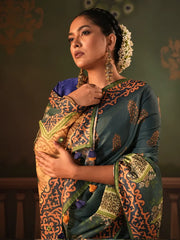 Women’s Digital Printed Half-Silk Saree