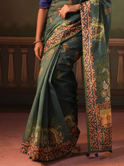 Women’s Digital Printed Half-Silk Saree