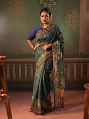Women’s Digital Printed Half-Silk Saree