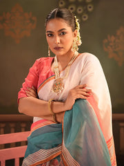 Women’s Digital Printed Half-Silk Saree .