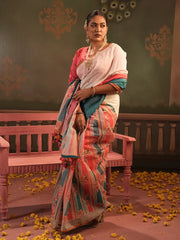 Women’s Digital Printed Half-Silk Saree .