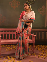 Women’s Digital Printed Half-Silk Saree .