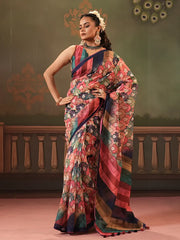 Bloom Mosaic Half-Silk Saree