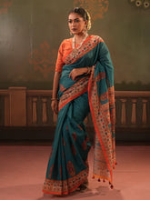 Half Silk Digital Printed Saree