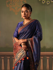 Half Silk Digital Printed Saree