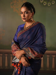 Half Silk Digital Printed Saree