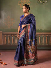 Half Silk Digital Printed Saree