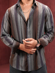 Men's Premium Vintage Striped Casual Shirt