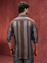 Men's Premium Vintage Striped Casual Shirt