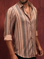 Men's Premium Vintage Striped Casual Shirt