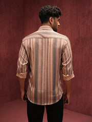 Men's Premium Vintage Striped Casual Shirt