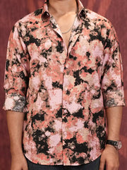 Men's Abstract Printed Casual Shirt
