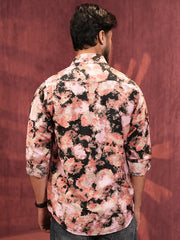 Men's Abstract Printed Casual Shirt