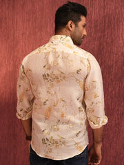 Men’s Floral Print Casual Shirt