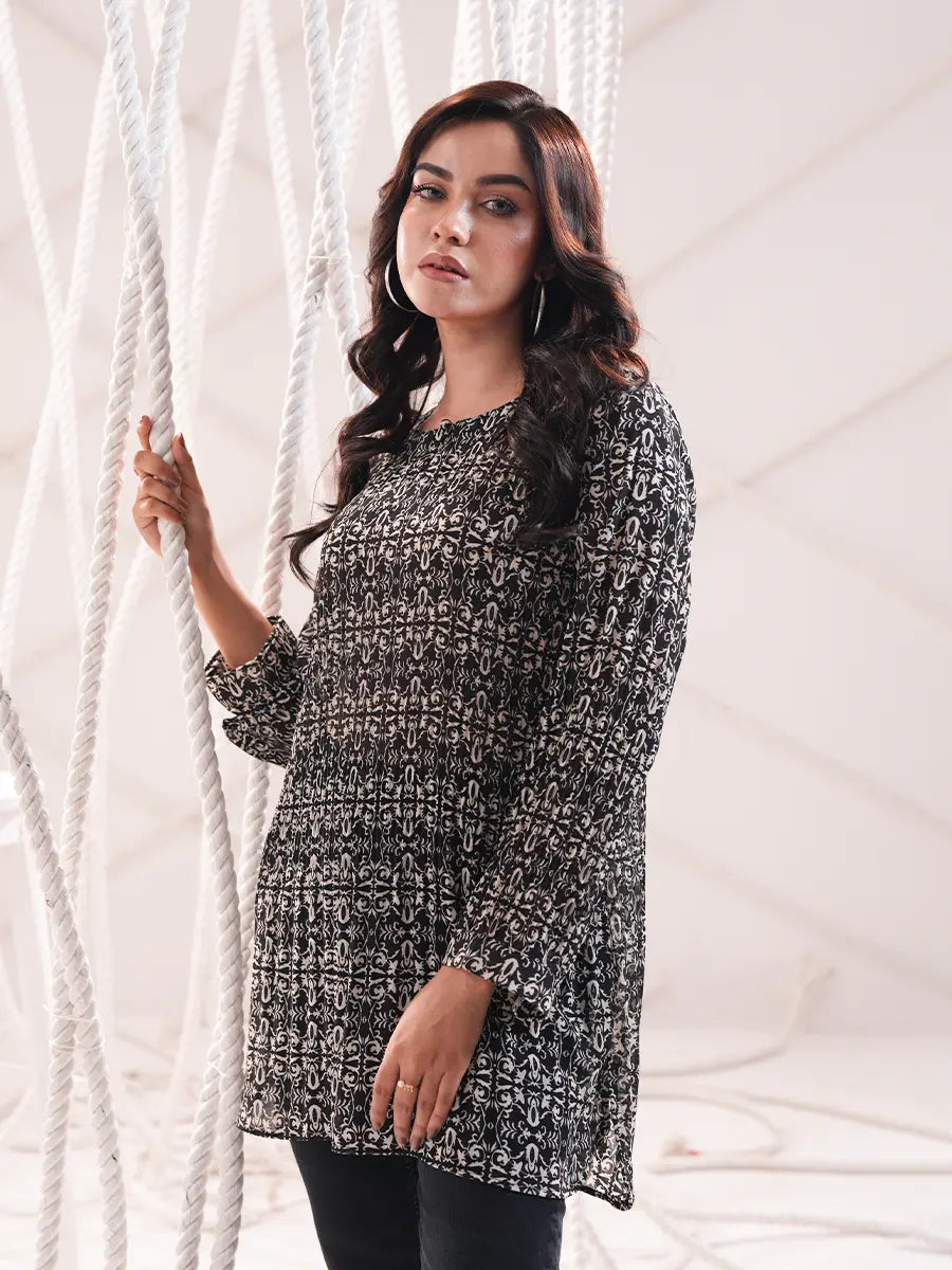 Mystic Vine Printed Tunic Top