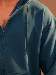 Men’s Oversized Drop-Shoulder Zip Hoodie