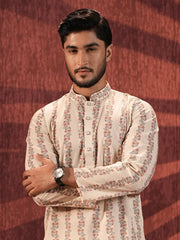 Men's Digital  Printed Cotton Panjabi