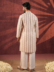 Men's Digital  Printed Cotton Panjabi