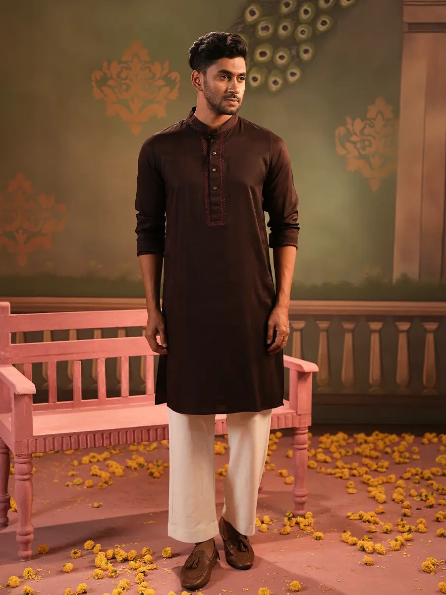 Regular Fit  Embroidered Panjabi