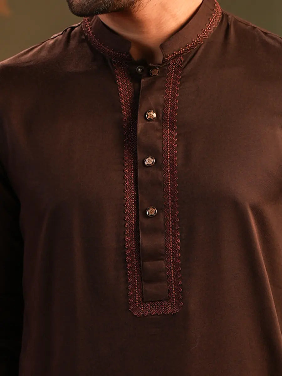 Regular Fit  Embroidered Panjabi