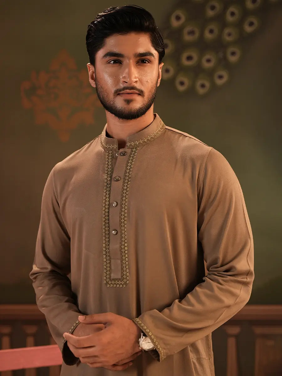 Regular Fit  Embroidered Panjabi