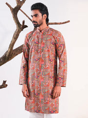 The Ethnic Fusion Digital Print Cotton Panjabi