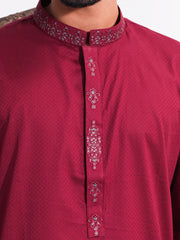 The Royal Maroon Embroidered Panjabi