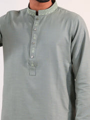 Men's Embroidered Cotton Panjabi