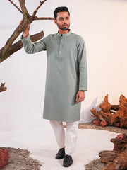 Men's Embroidered Cotton Panjabi