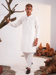 Men's Classic Cotton Embroidered Kurta