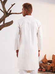 Men's Classic Cotton Embroidered Kurta