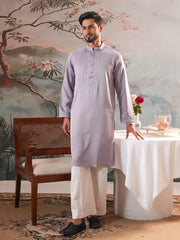 Lavender Mist Premium Embroidered Panjabi