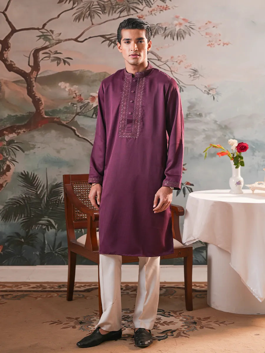 Royal Plum Imperial Panjabi