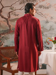 Crimson Heritage Tonal Embroidered Panjabi