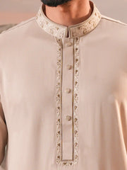 Champagne Elegance Tonal Embroidered Panjabi