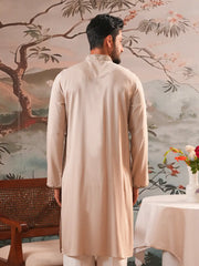 Champagne Elegance Tonal Embroidered Panjabi