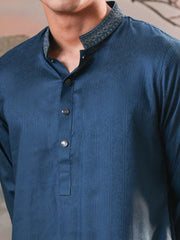 Men's Premium Bamboo Jacquard Embroidered Panjabi