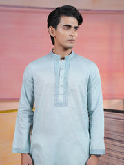 Celeste Premium Embroidered Cotton Jacquard Panjabi