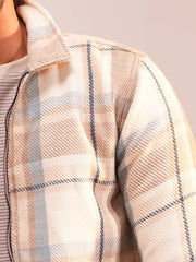 Men’s Soft check Taffeta-Lined Casual Jacket