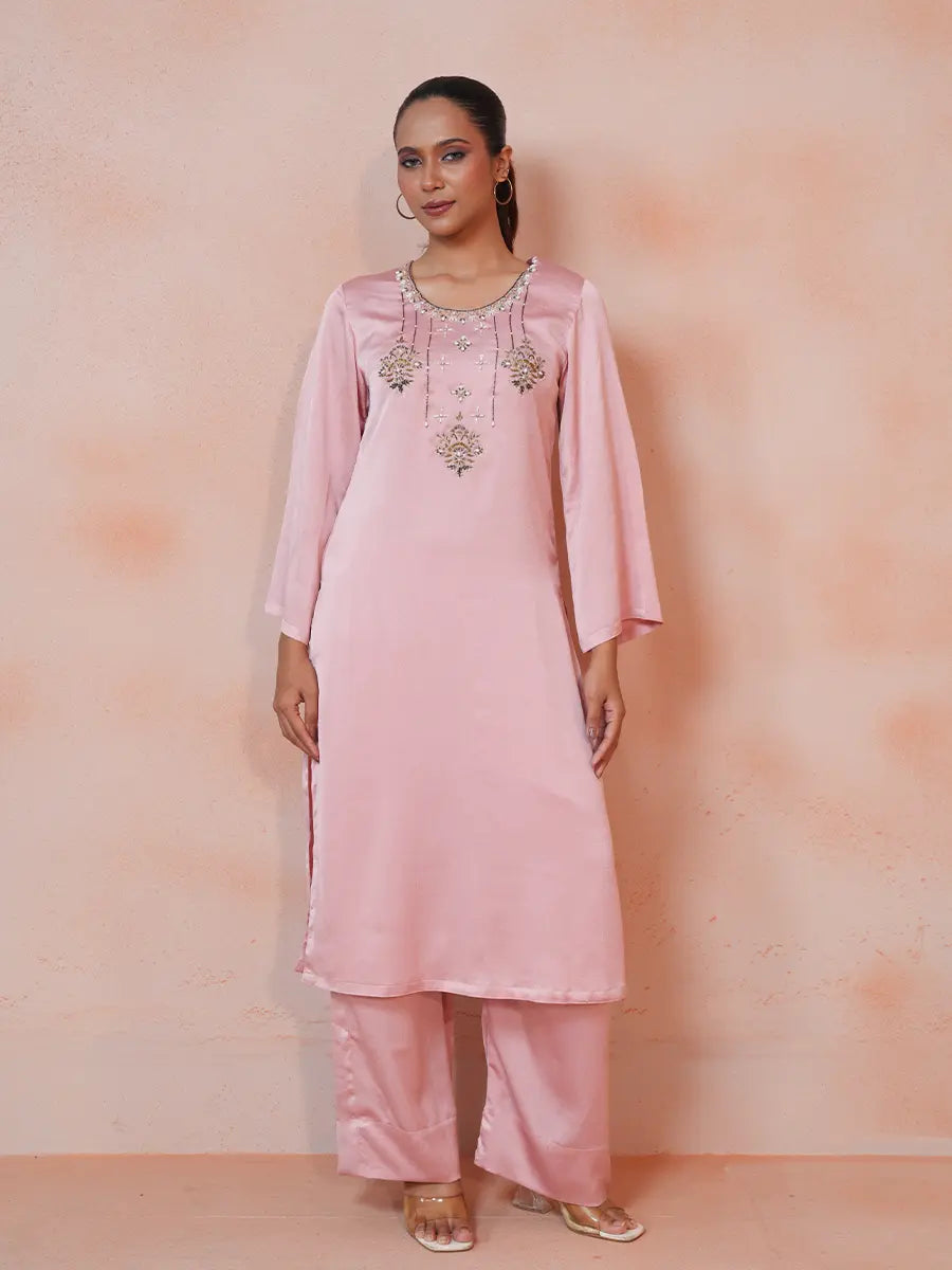 Blush Royalty Zardozi Co-Ord Set