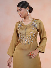 Gilded Olive Zardozi Co-Ord Set