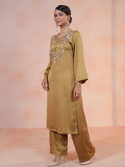 Gilded Olive Zardozi Co-Ord Set
