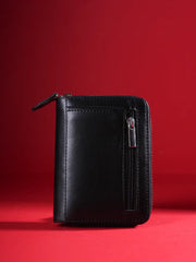 Multi-Zip Leather Wallet