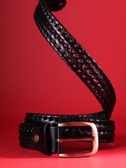 Heritage Woven Unisex Leather Belt