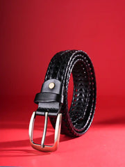 Heritage Woven Unisex Leather Belt