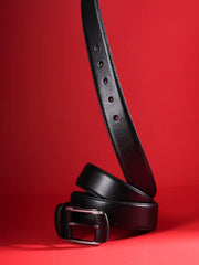 Vanguard Plain Leather Minimalist Dress Belt