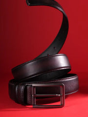 Vanguard Burnished Plain Leather Dress Belt
