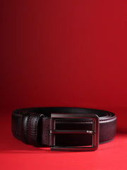 Vanguard Burnished Plain Leather Dress Belt