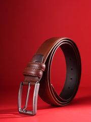 Vanguard Minimalist Plain Leather Dress Belt