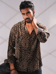 Leaf Weave Jacquard Shirt